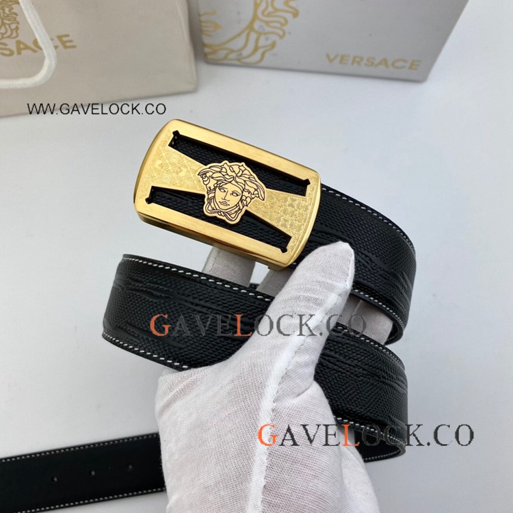 Wholesale Replica Versace Belt Gold Medusa Head